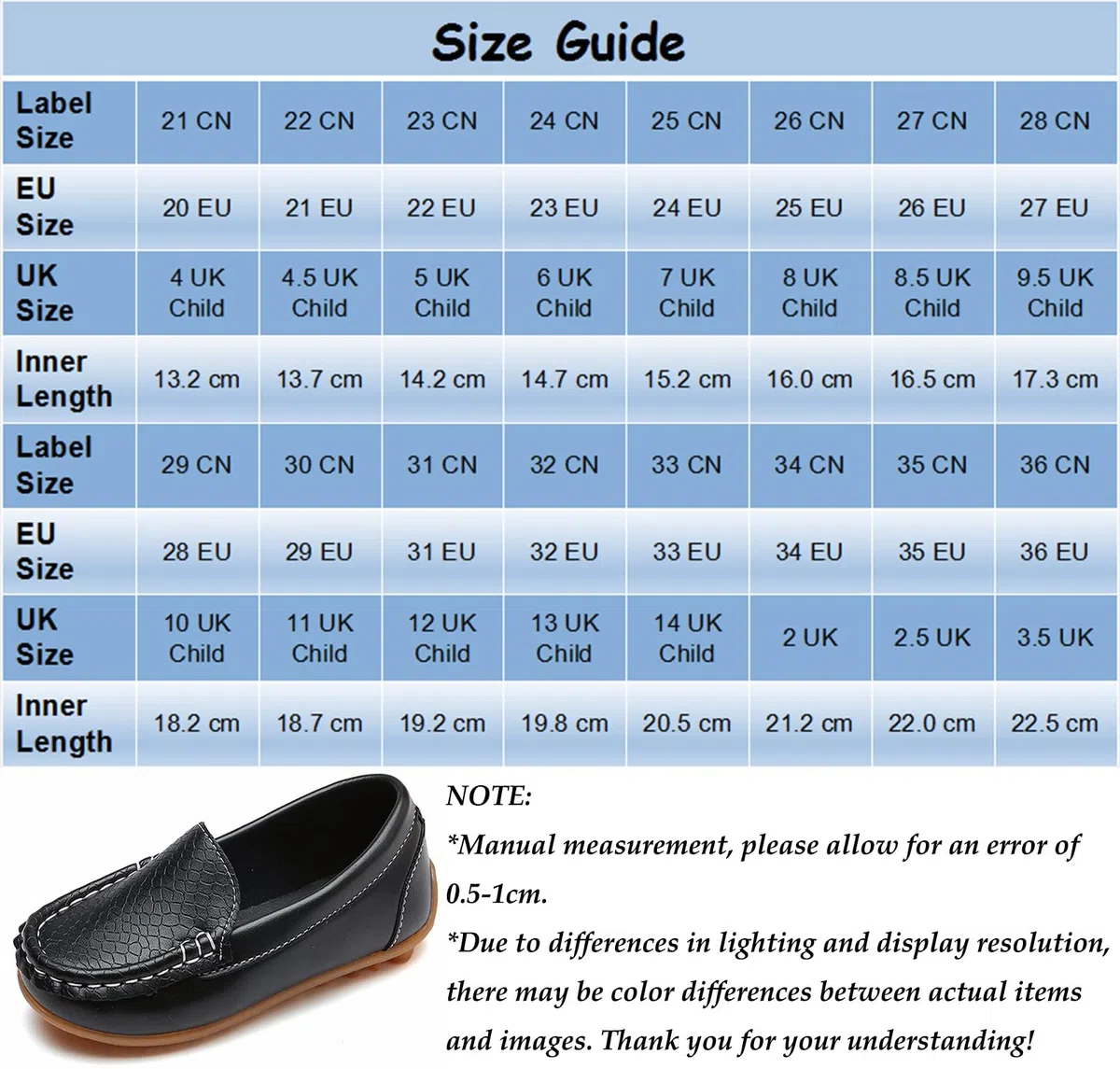 Kinder Mokassins Bootsschuhe Jungen Weich Loafers, Schwarz 34 EU
