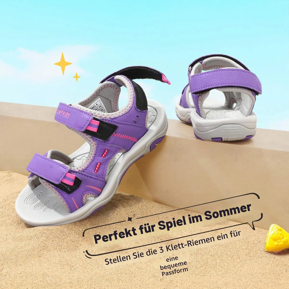 DREAM PAIRS Mädchen Jungen Unsex Sandalen Kinder Sommer Sportsandalen Sommerschuhe Mode Turnschuhe Offenen Sportliche Sandalen