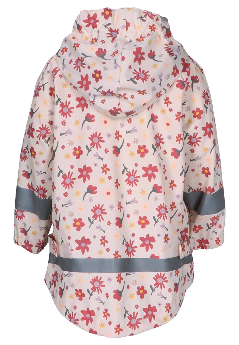 Sterntaler Baby Unisex Regenjacke Kinder Regenjacke Blumen - Regenjacke Kinder - Wasserdicht mit Reissverschluss und verschweißten Nähten - rosa
