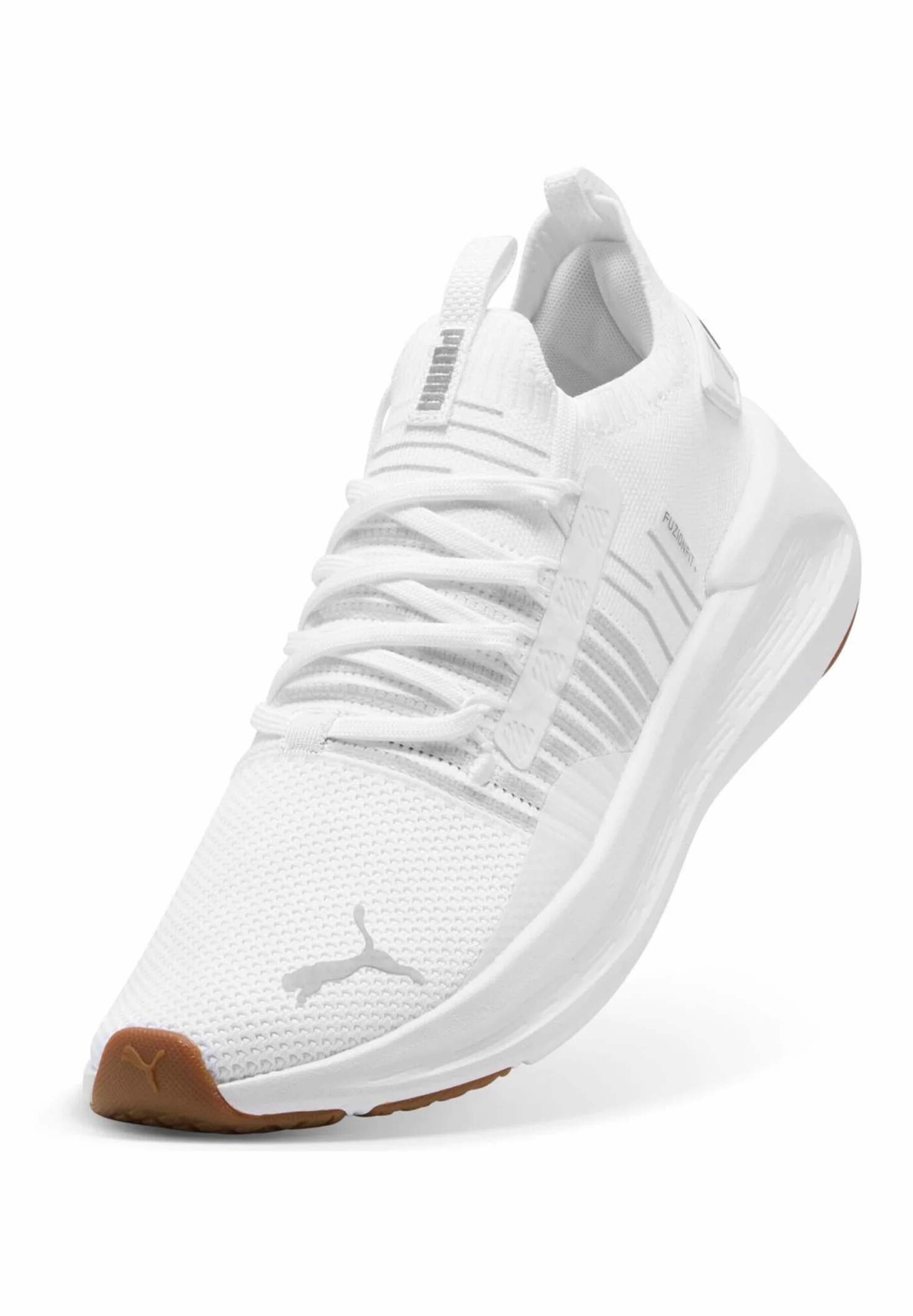 Puma Damen Softride Symmetry Fuzion WNS 310460 White-Silver Sneaker