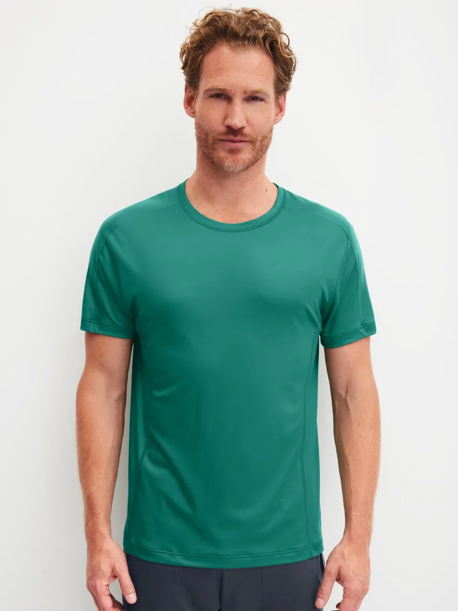 CALIDA Deepsleepwear Cooling T-Shirt Herren, Rundhalsausschnitt, thermoregulierend, kühlend und luftig