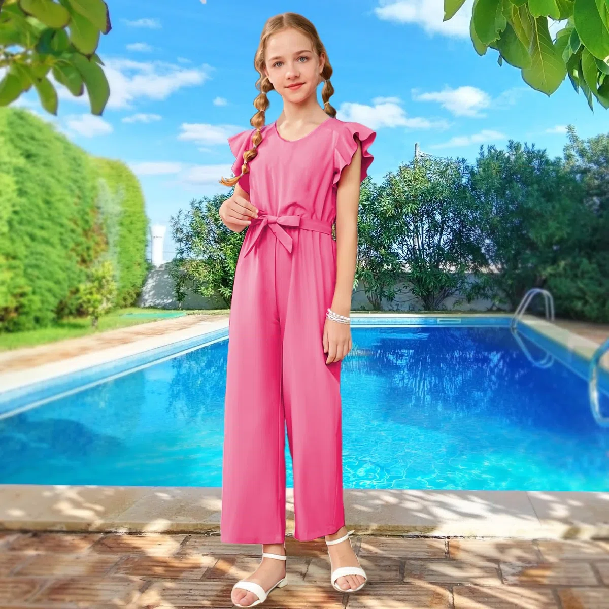 Mädchen Jumpsuit Modischer Strampler