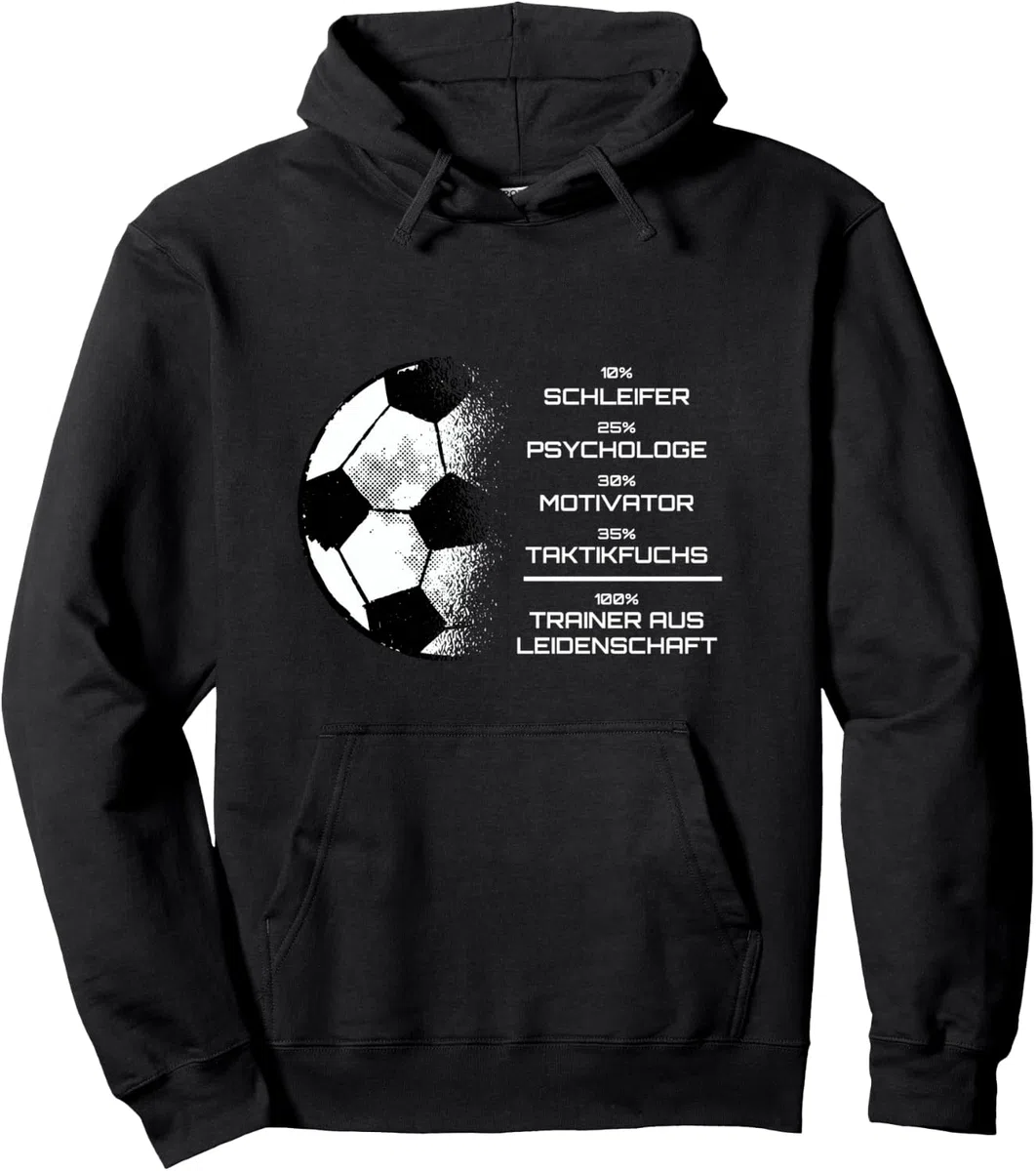 Fußballtrainer Spruch Trainer aus Leidenschaft Fußballcoach Pullover Hoodie