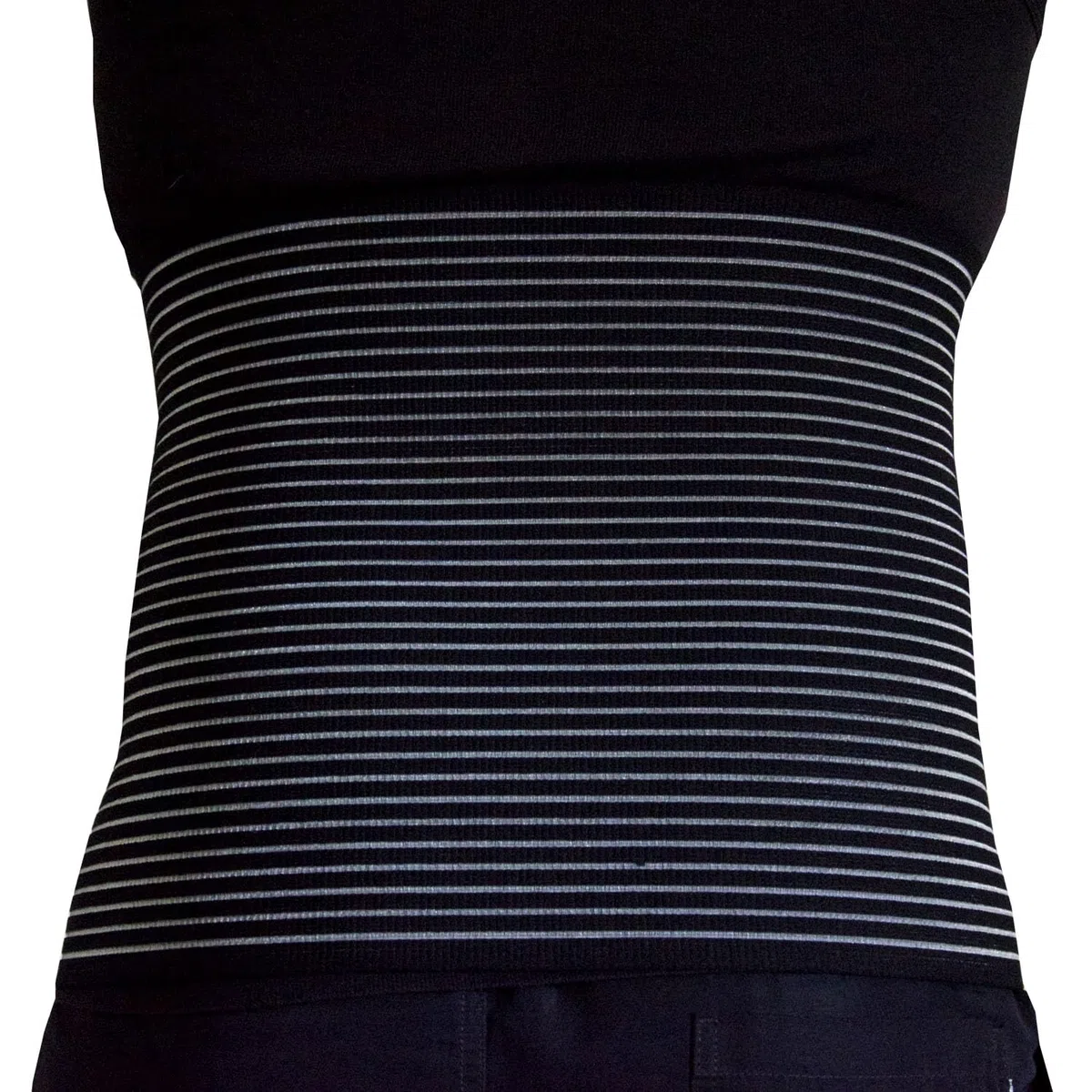 BODYPERFECT Bauchgurt nach geburt Bauchband nach der Operation Postpartum Gürtel für Damen Rückenstütze des Bauchbandbinders Einstellbare Verschlusshöhe 24 cm (Schwarz, S)