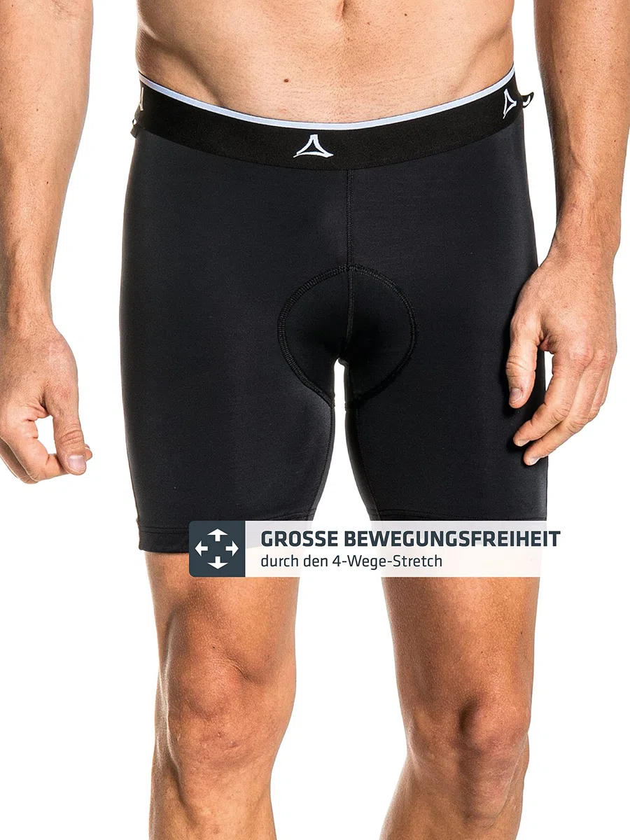 Schöffel Herren Skin Pants 2h M, atmungsaktive Radhose mit Polster und 4-Wege-Stretch, Fahrrad Unterhosen mit bakteriostatischer Silbernitrat-Behandlung