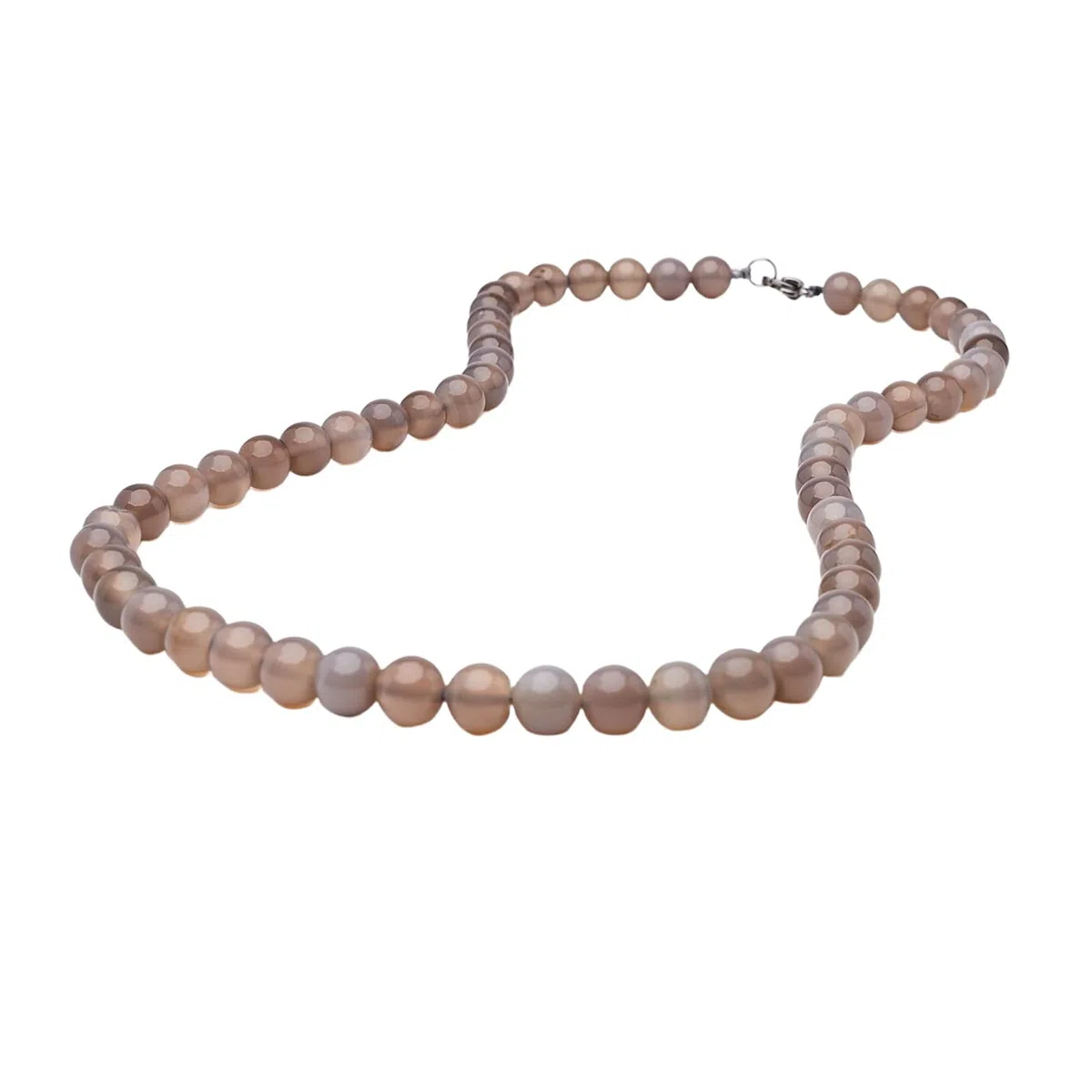 Handgemachte Herren Perlenkette Kette Tigerauge Onyx Grau Achat Jaspis | 8MM Natürliche Edelsteine Heilung Kristallschmuck