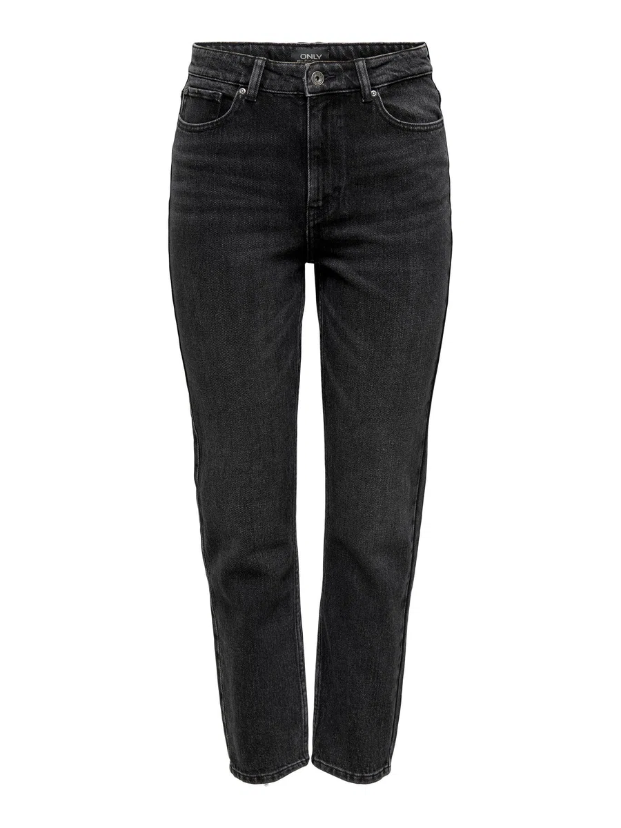 ONLY Female Straight-Fit Jeans ONLEMILY Hohe Taille Gerade geschnitten Knöchellang Jeans