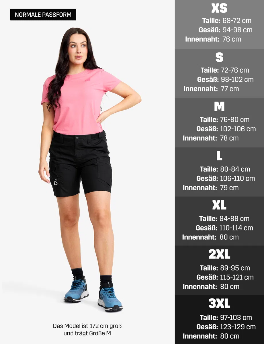 RevolutionRace Rambler Lightweight Pro Shorts für Damen, Leichte Kurze Hose und Wandershorts für Damen