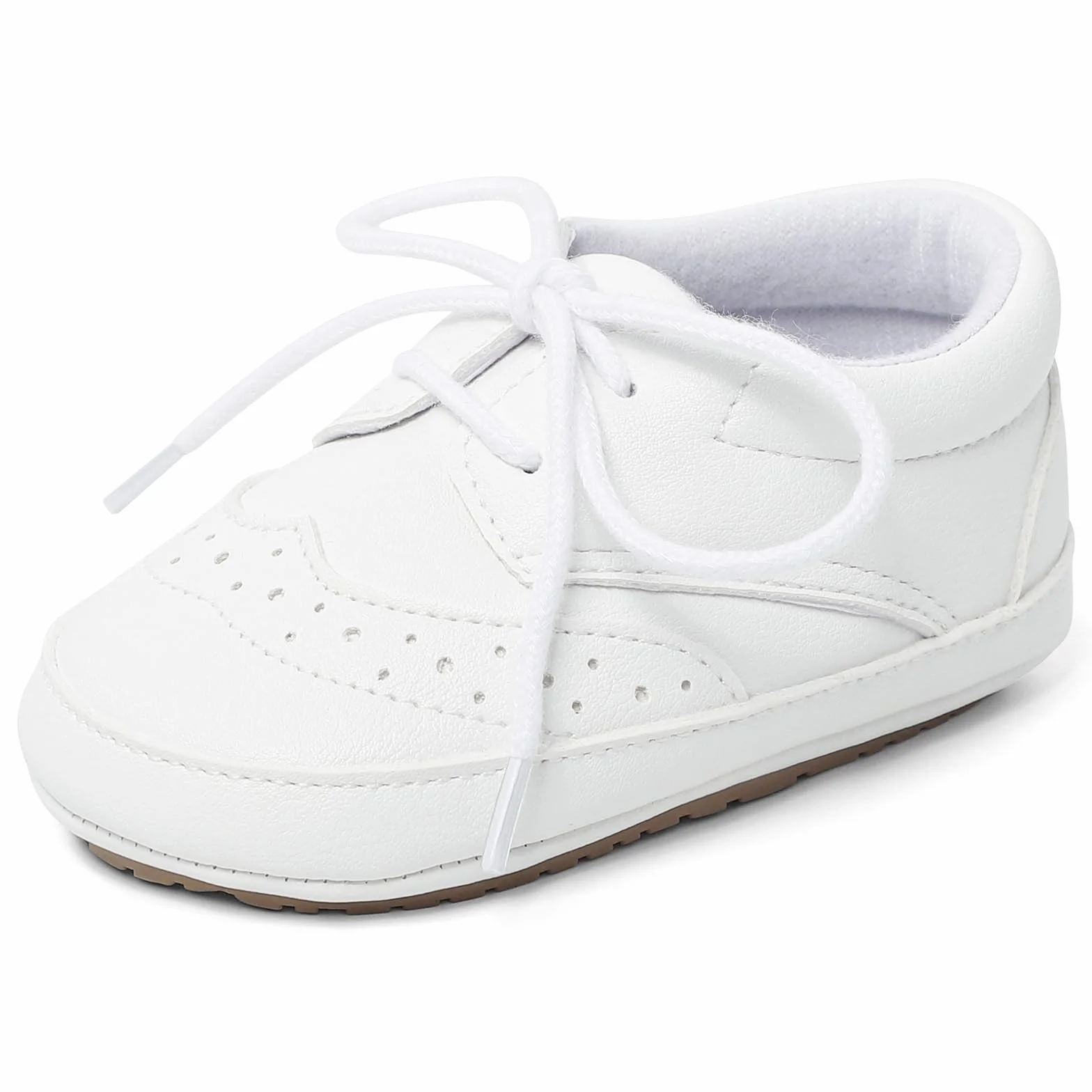 LACOFIA Baby Jungen Lauflernschuhe Kleinkinder Weiche Sohle Schnüren Sneakers