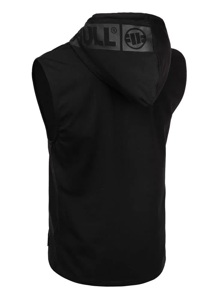 PITBULL Herren Tanktop mit Kapuze T-Shirt ohne Ärmel mit Hoodie Männer Tshirts ärmellose Tank Top Pit Bull West Coast Spandex Hilltop Ärmelloses Oberteil mit Kapuze Sommer Gym