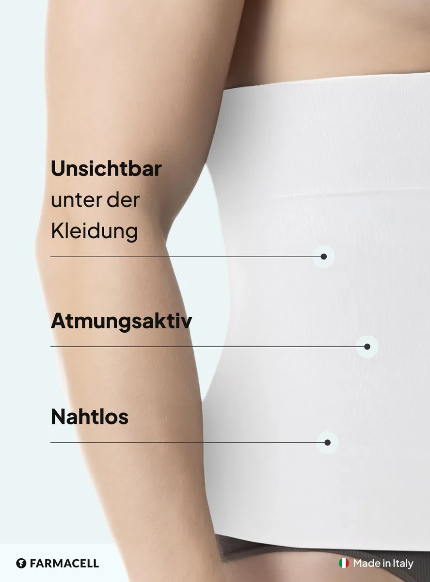 FarmaCell Bauchweggürtel Herren Shapewear, Made in Italy, 405