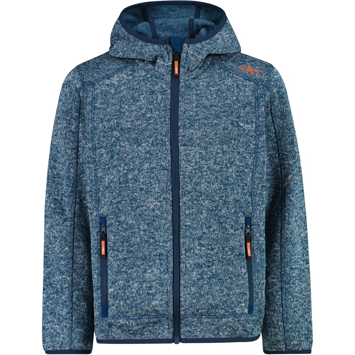 CMP Kid Jacket FIX Hood Midnight-Carrot - 152