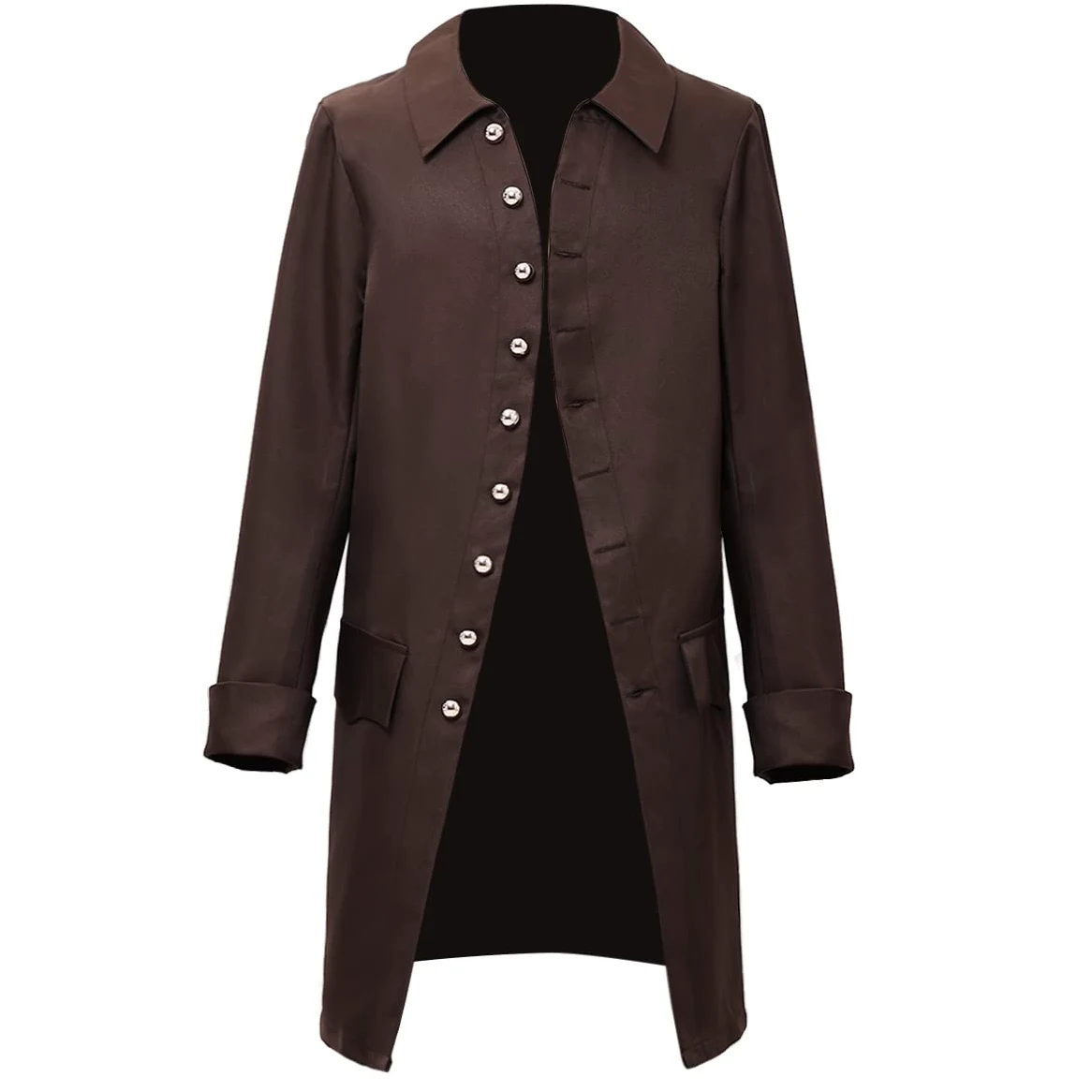 BLESSUME Vintage Retro Mantel Herren Kostüm Jacke Lange Ärm