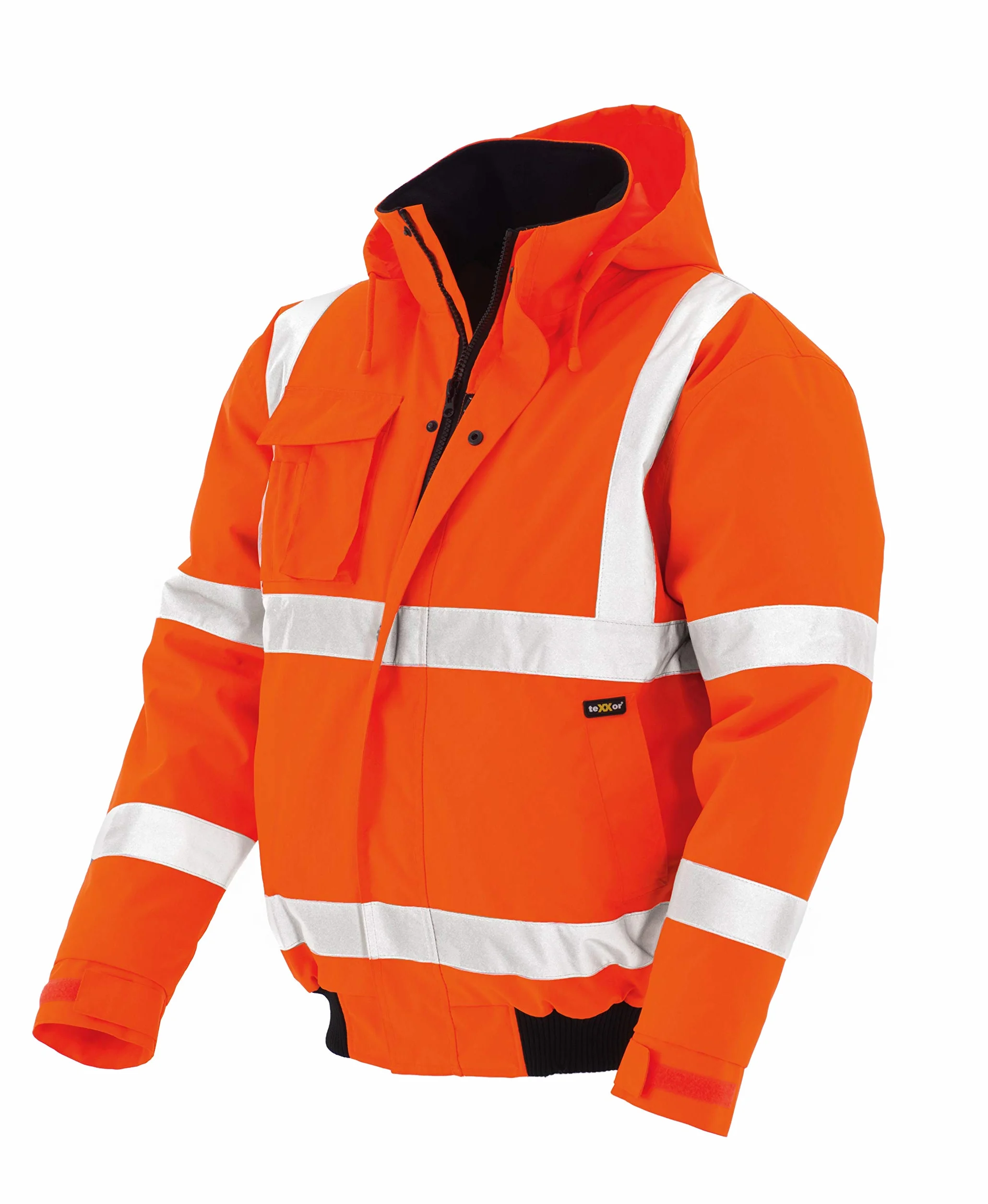 texxor 4119 Warnschutz-Pilotenjacke Whistler wasserdichte, winddichte Arbeitsjacke orange XL, XXL