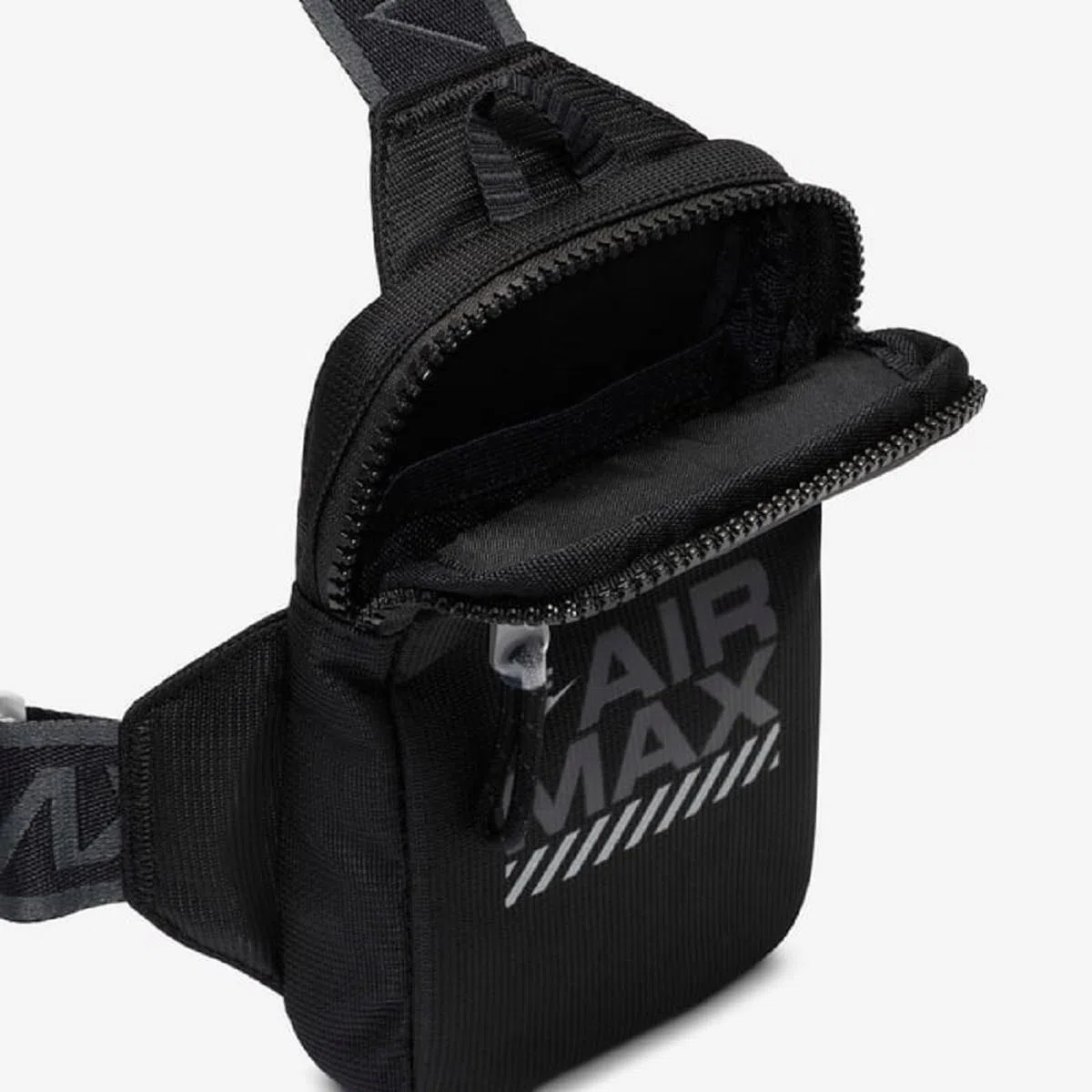 Nike Herren NSW ESS-AIRMAX Crossbody-Taschen, Schwarz/Schwarz/(reflektierendes SLVR)