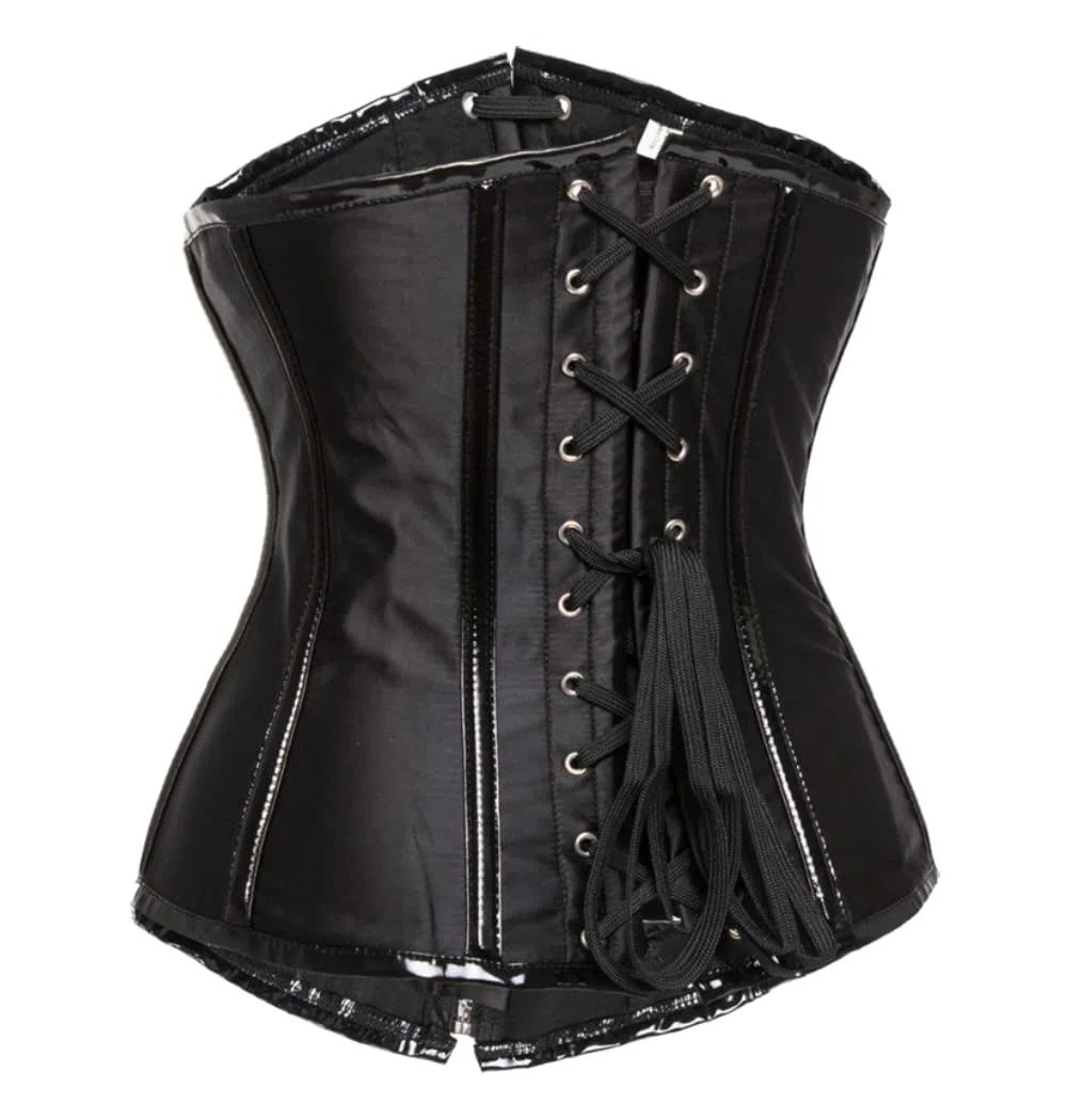 KUOSE Damen Kunstleder Unterbrust Taillen Corsage Korsett Steampunk Dessous