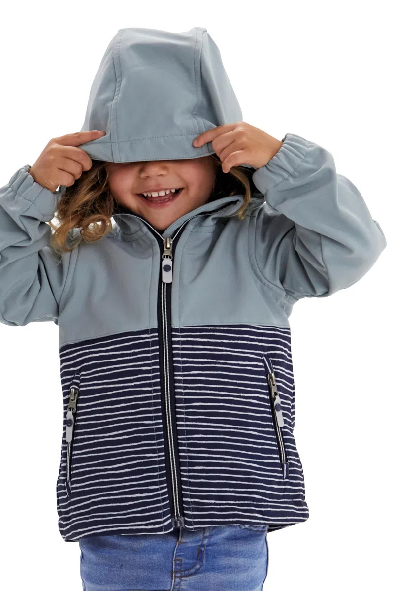 Killtec Kinder Softshelljacke Softshell Jacke mit Kapuze Mini Softshelljacke wasserabweisend