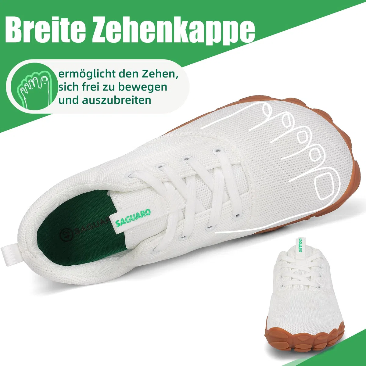 SAGUARO Unisex Barfußschuhe rutschfest Weich Fitnessschuhe, Gr. 36-48