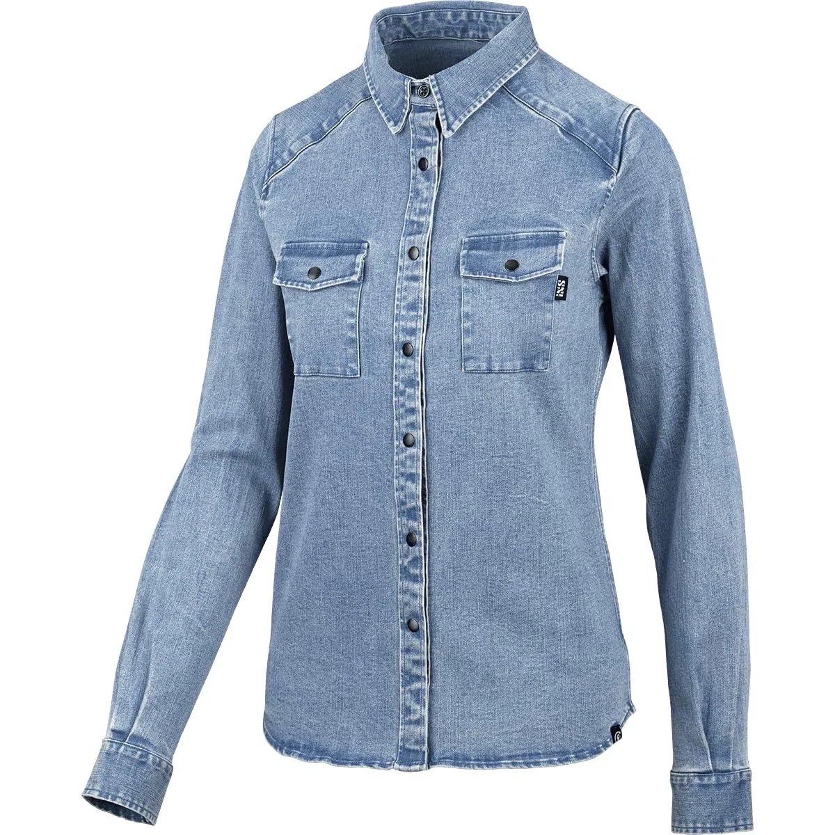 IXS Girls Langarmhemd Carve Digger Organic Denim Blau Gr. L