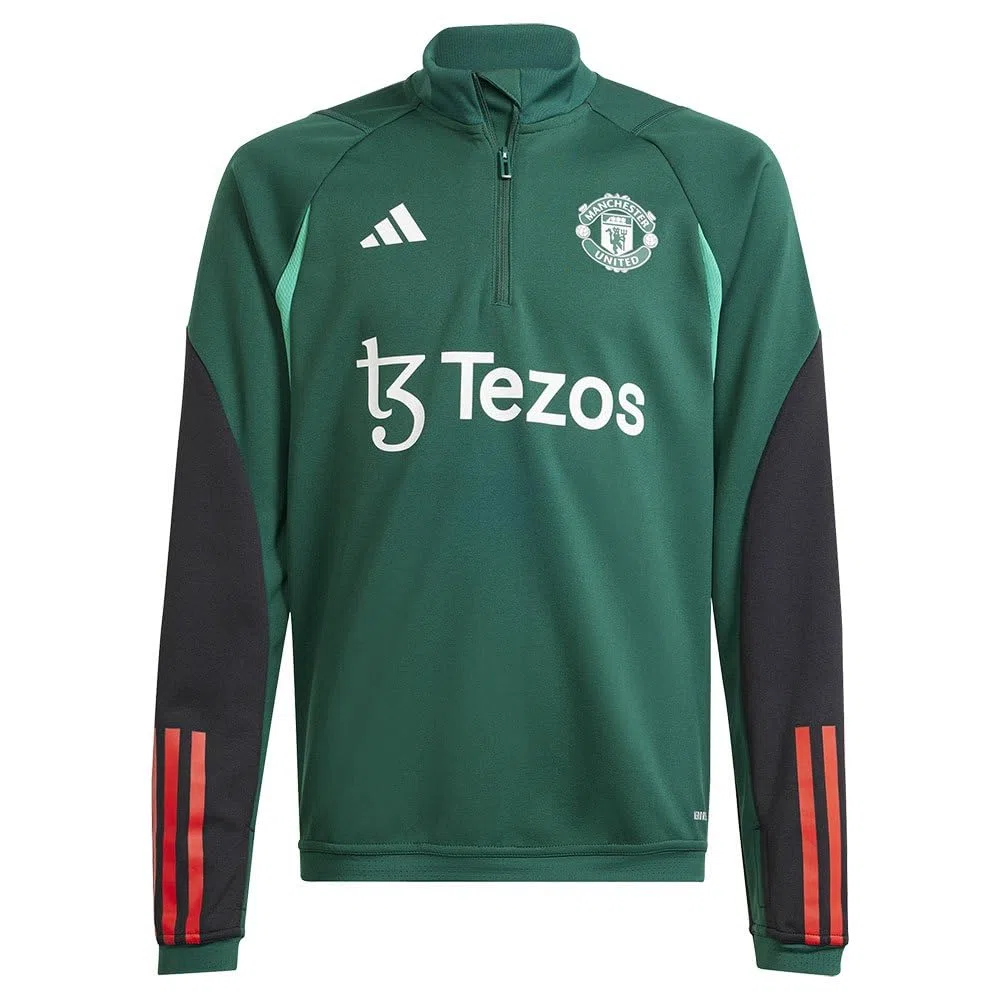 adidas Manchester United Sweatshirt Grün Kinder Tiro 23