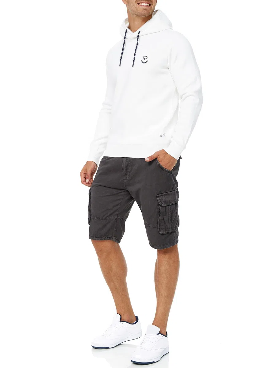 Indicode Herren Monroe Cargo-Shorts mit Gürtel | Bermuda Sommerhose aus Baumwolle für Männer