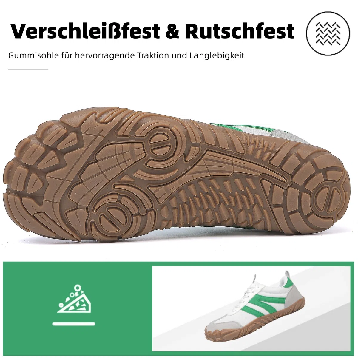 Barfußschuhe Herren Damen Barfussschuhe Breite Zehenbox Outdoor Walkingschuhe Barfuss Traillaufschuhe Leichte Minimalistische Fitnessschuhe Barfuß Sneaker mit Zero-Drop Solhe
