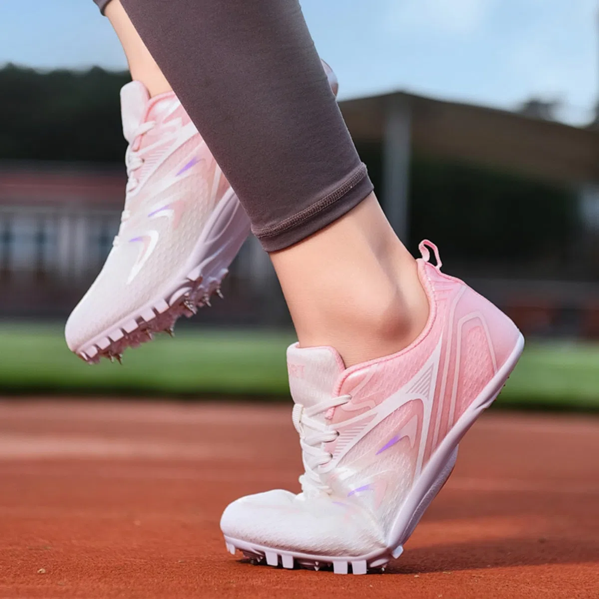 Leichtathletik Spike Schuhe Herren Jugendliche Anti-Rutsch Unisex Leichtathletik Schuhe Atmungsaktive Running Sneakers Sprint Jumping Race Training Schuhe