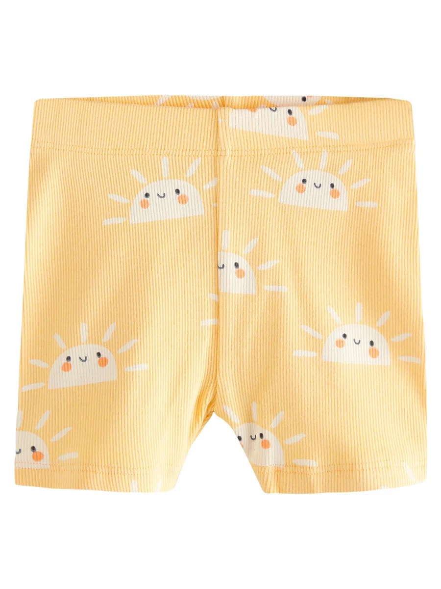 NEXT Mädchen Gerippte Radlershorts, 5er-Pack 62-122
