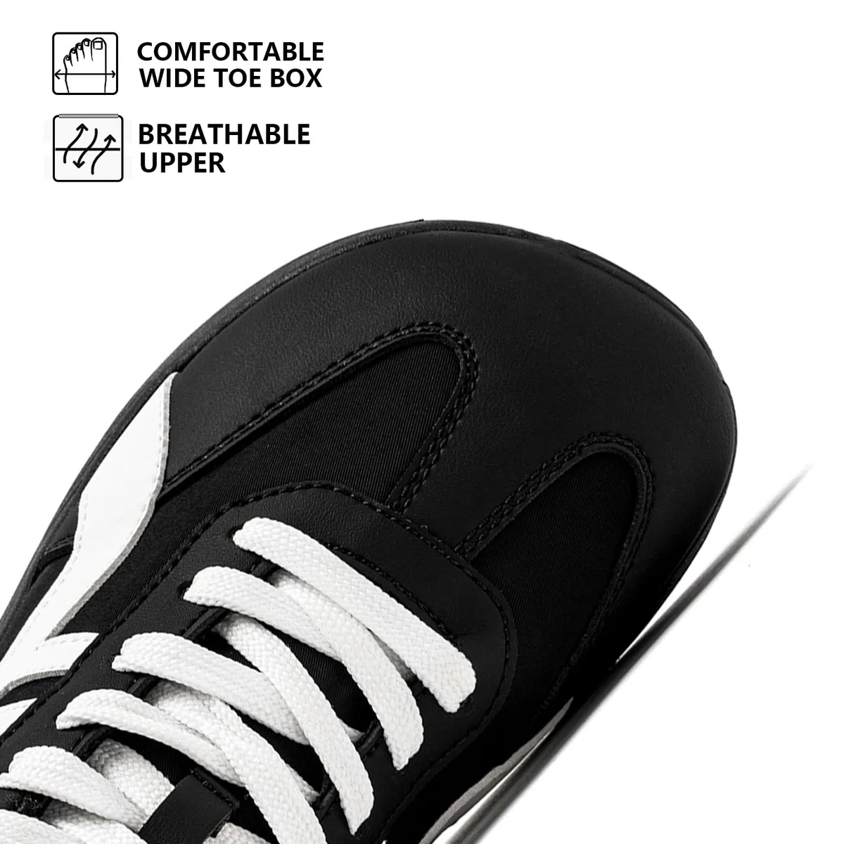 HOBIBEAR Unisex Barfußschuhe | Breite Zehenbox | Atmungsaktive Freizeitsneaker