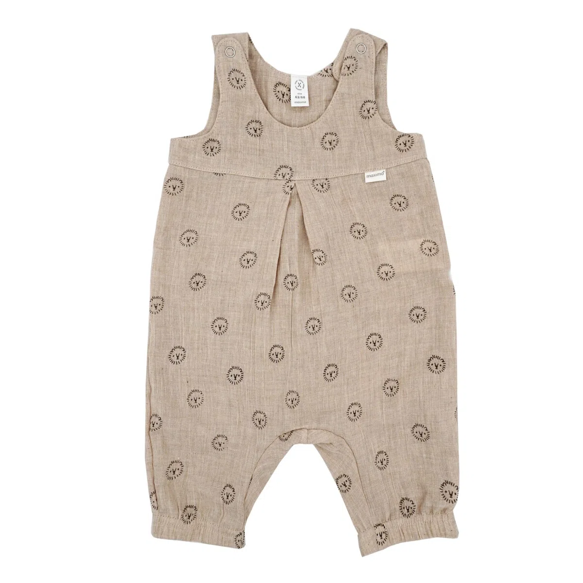 maximo GOTS BABY-Overall, Musselinstoff, Windelöffnung Musselin