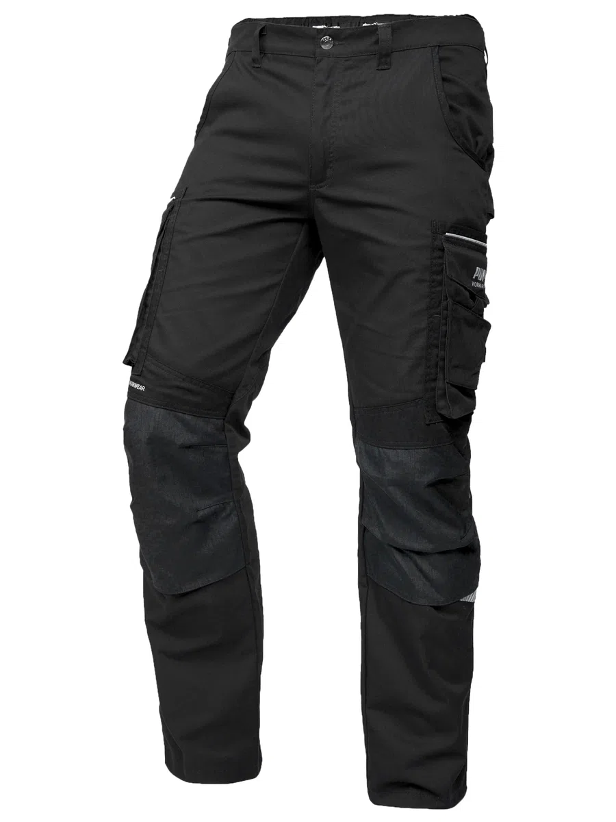 PUMA Workwear Precision X - Premium Arbeitshose für Damen, Funktionshose mit vielen Taschen, verstärkten Kniepartien und Stretch - für Handwerk, Produktion und Baugewerbe