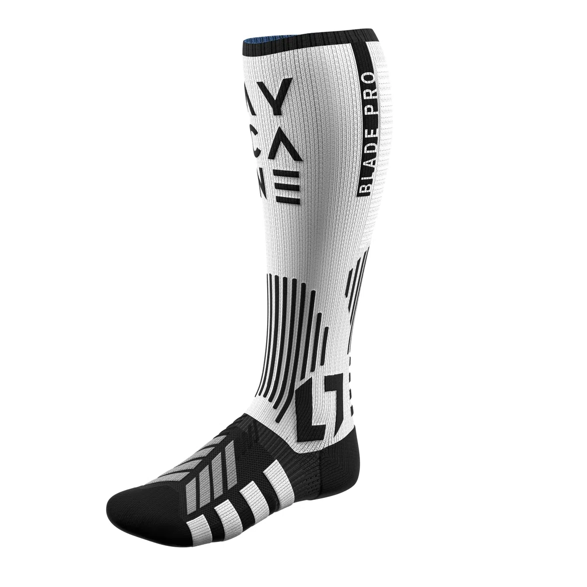 Blade PRO Eishockey-Socken – Revolutionäre schnittfeste Skatesocken mit Anti-Druck Zonen, ultraleicht, nahtlos & schnelltrocknend – Erwachsene & Kinder