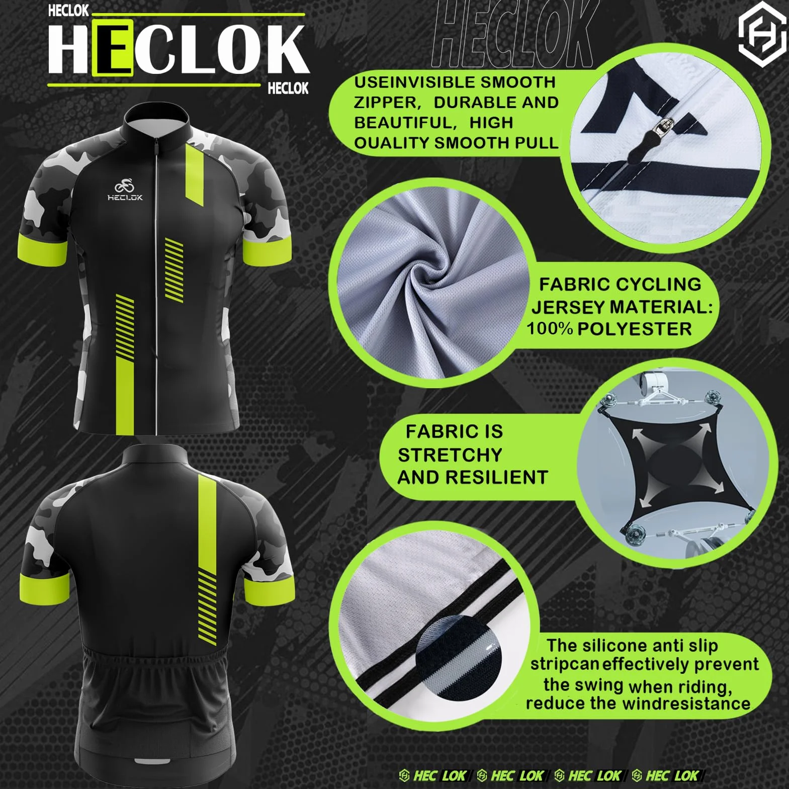 Herren Kurzarm Fahrrad Trikot Set,2024 neu Radtrikot Set Herren Kurzarm mit Atmungsaktiv Schnell Trocknend Radtrikot Mit 9D Sitzpolster für MTB Rennrad Fahrradbekleidung Set
