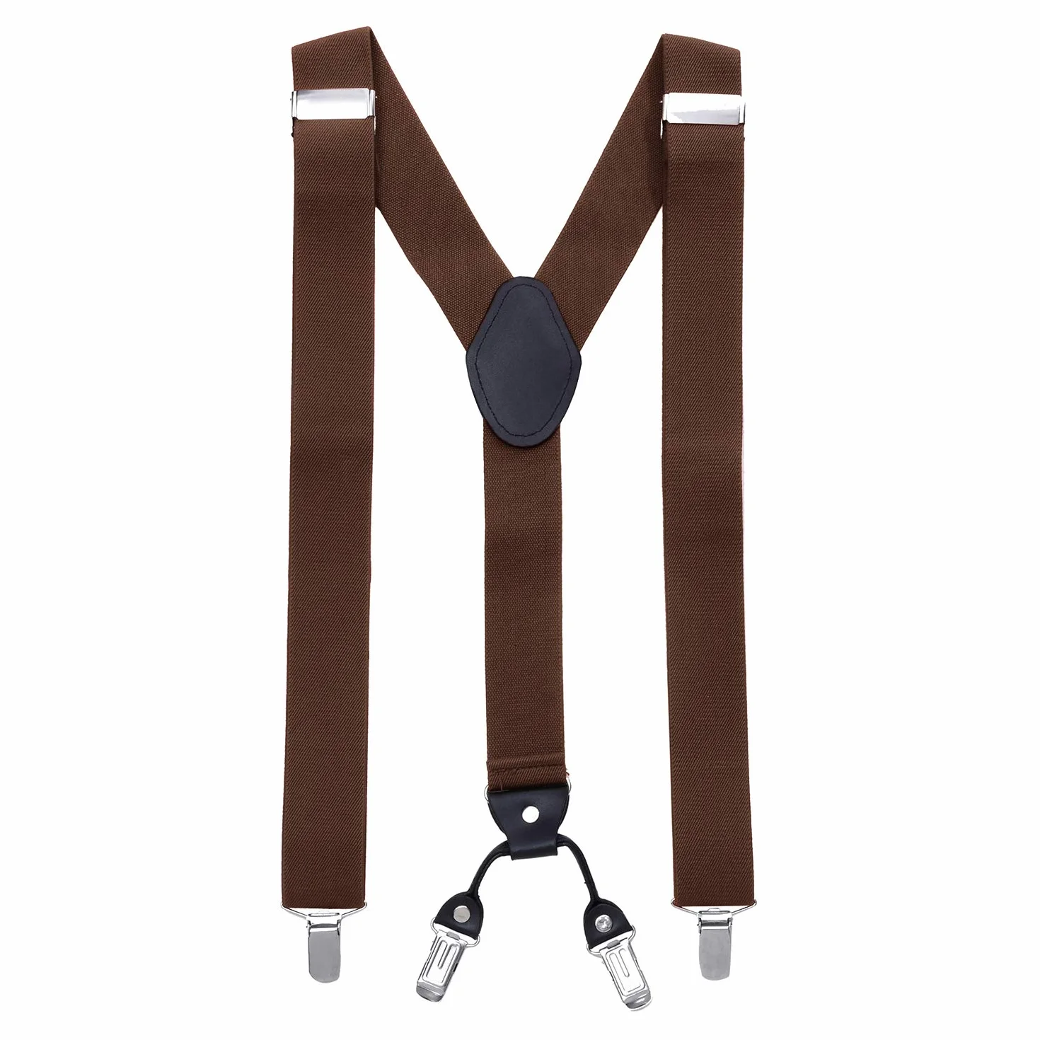 MASADA Hosenträger für Herren mit robusten Clips stufenlos verstellbar 3,5 cm breit und bis zu 195 cm Körpergröße