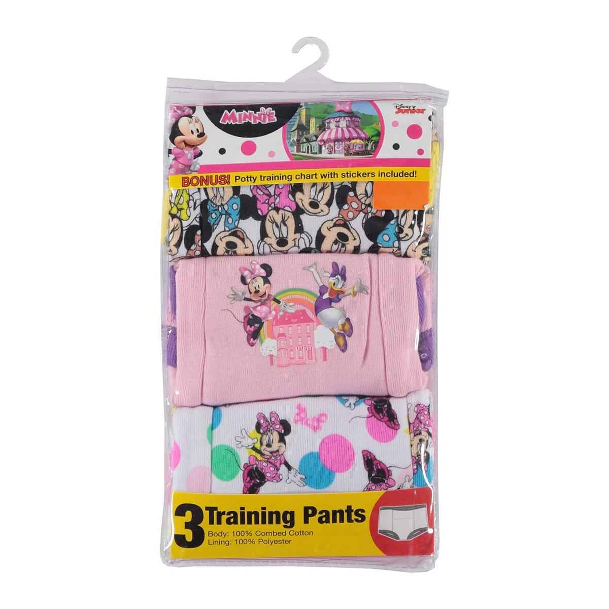 Disney Mädchen Minnie Mouse 3pk Potty Training Pant Baby und Kleinkind, Trainerhöschen, aufs Töpfchen gehen