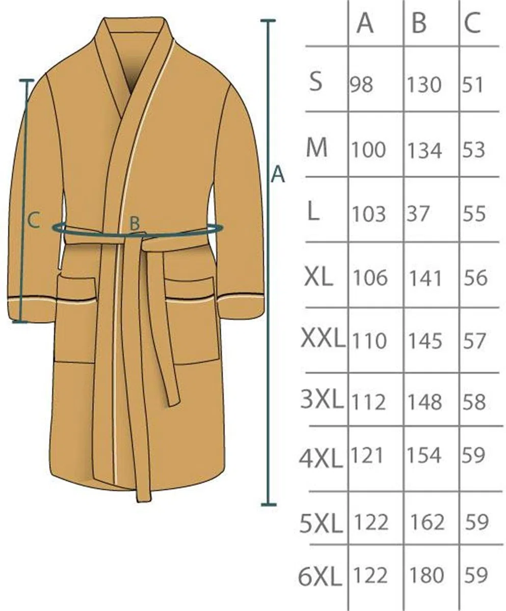 normani Herren Bademantel Morgenmantel aus 100% Baumwolle - Waffelbademantel - dünner Kimono für Männer