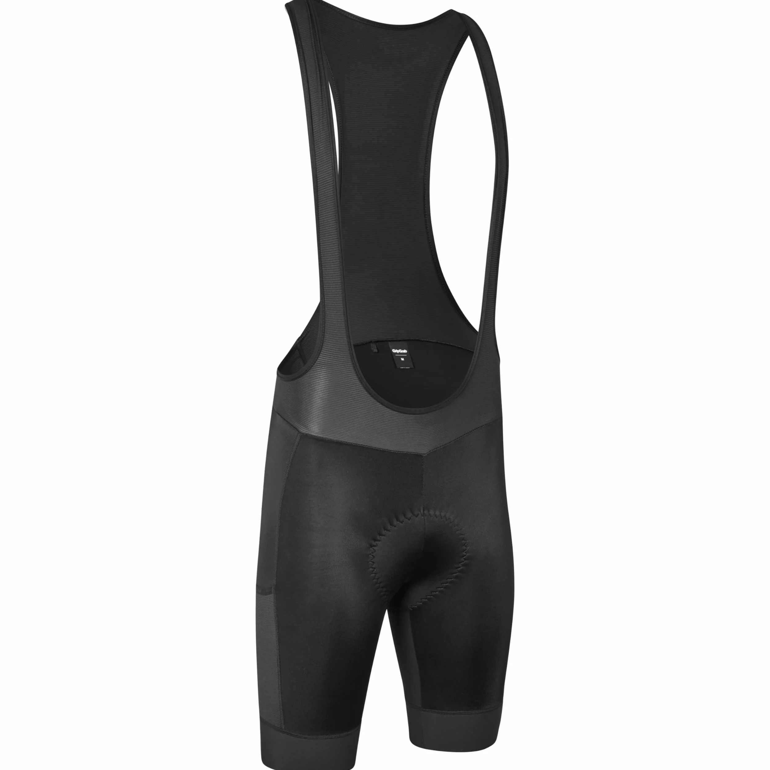 GripGrab Ride Bib Shorts - Herren Rennrad Trägerhose mit Polster & Tasche | Kurze Fahrradhose für Rennrad, MTB & Gravel mit Elastic Interface Sitzpolster, Mesh-Trägern, Silikongrippern & Beintasche
