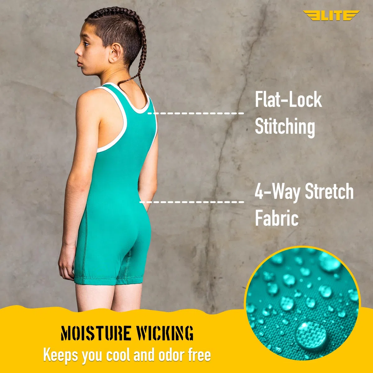 Elite Sports Kinder Wrestling Youth Singlet, Standard Jungen Wrestling Singlets