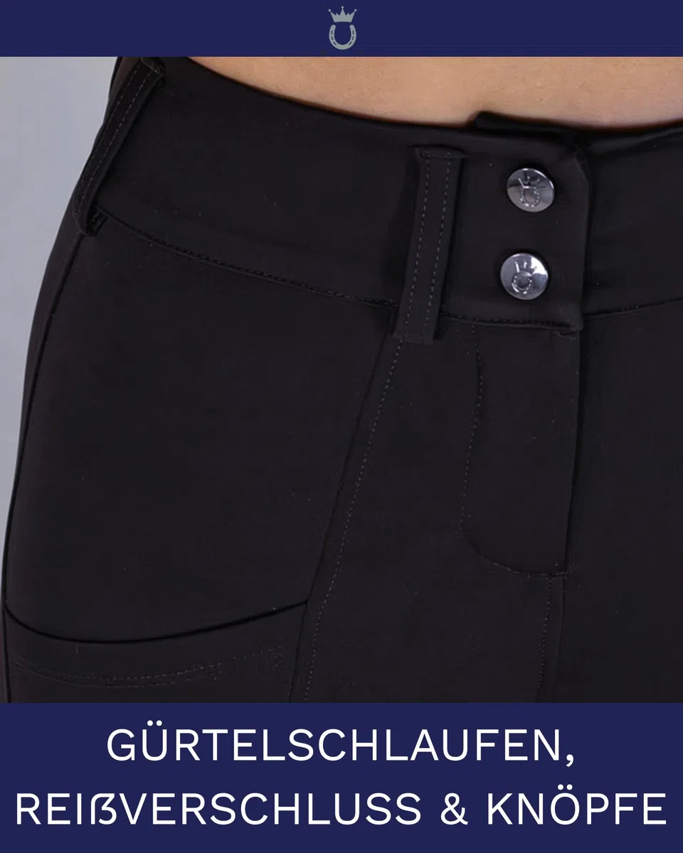 Royal Horsemen Reithose – Silikon Vollbesatz – Damen & Mädchen – Mit Handytaschen & Gürtelschlaufen – Highwaist, Shaping-Effekt Gr. XXS-XL
