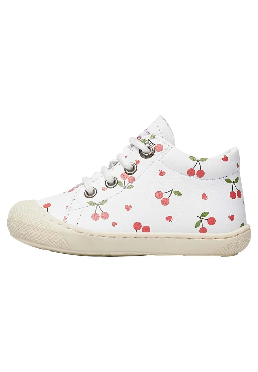 Naturino Cocoon-Lauflernschuhe aus Veloursleder mit Margeriten-Print