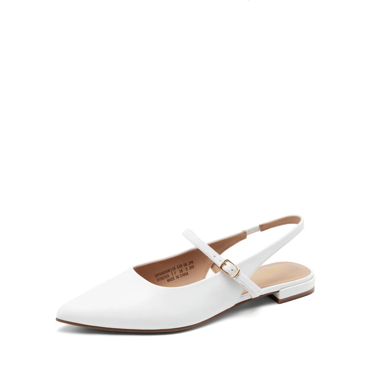 DREAM PAIRS Damen-Schuhe, lässig, spitzer Zehenbereich, Ballett-Komfort, weiche Slip-on-Flachschuhe