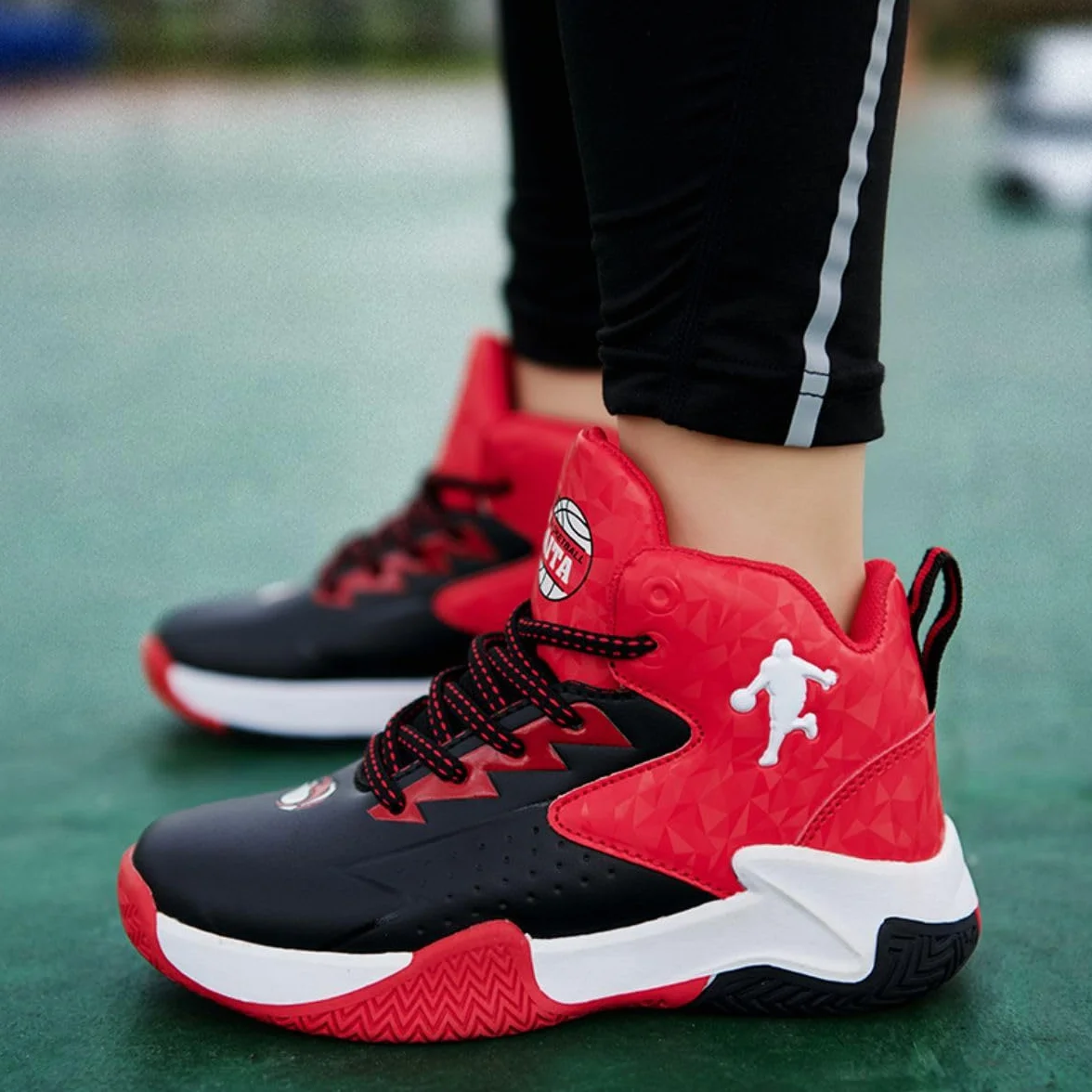 Kinder-Basketball-Schuhe Jungen-Basketball-Schuh Mädchen-Basketball-Trainer Kinder-Sportschuhe Sport-Laufschuhe