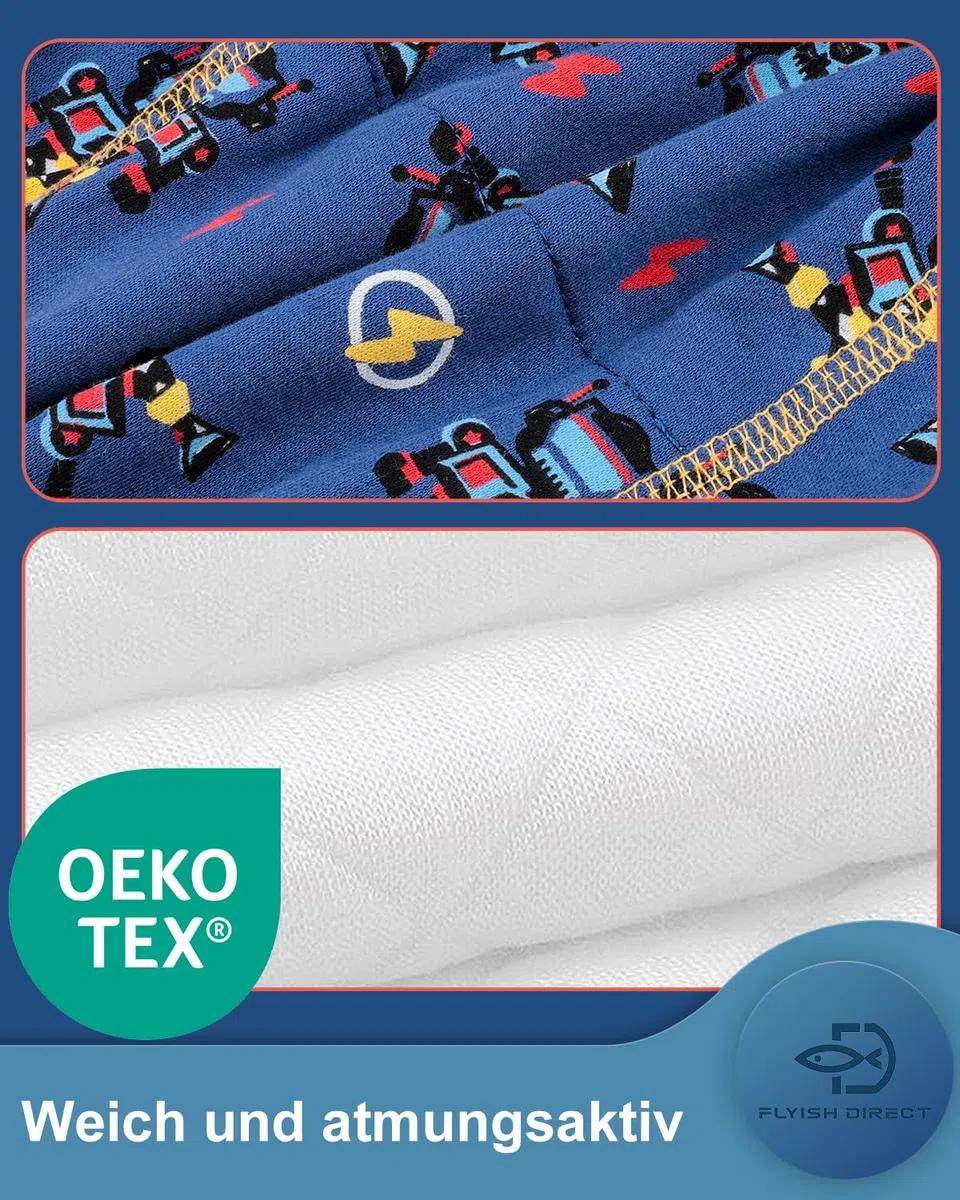 FLYISH DIRECT Töpfchen Trainingshose Baby Lernwindel Trainerhosen Unterwäsche für Baby Kleinkind Kleinkinder, 8 Stück, 110/4T