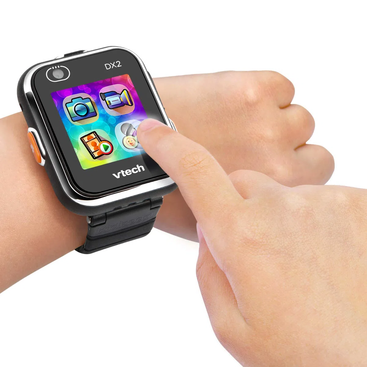 VTech KidiZoom Smart Watch DX2 schwarz – Kinderuhr mit Touchscreen, Zwei Kameras für Selfies und vielem mehr – Für Kinder von 5-12 Jahren