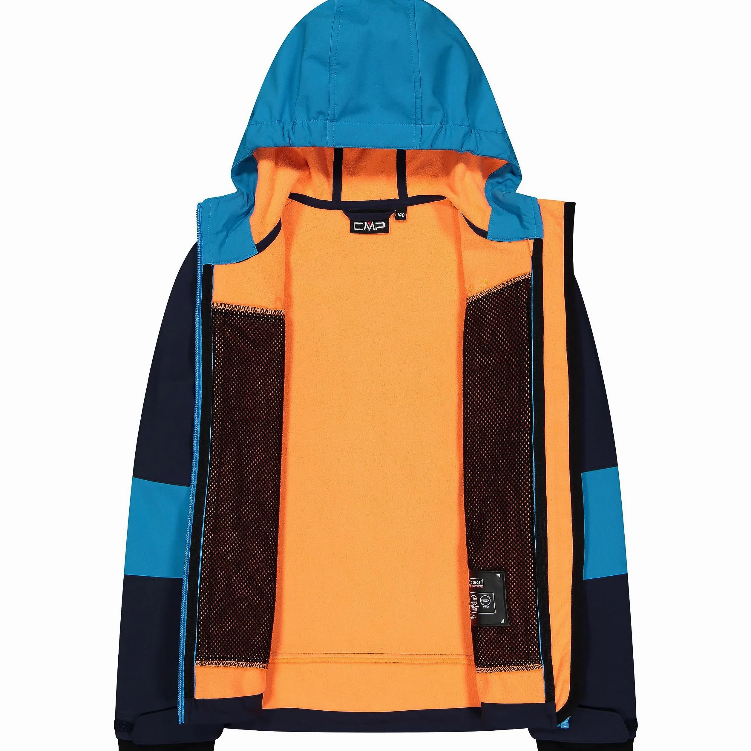 CMP - Kinderjacke mit fester Kapuze, B. Blaue Donau, 152