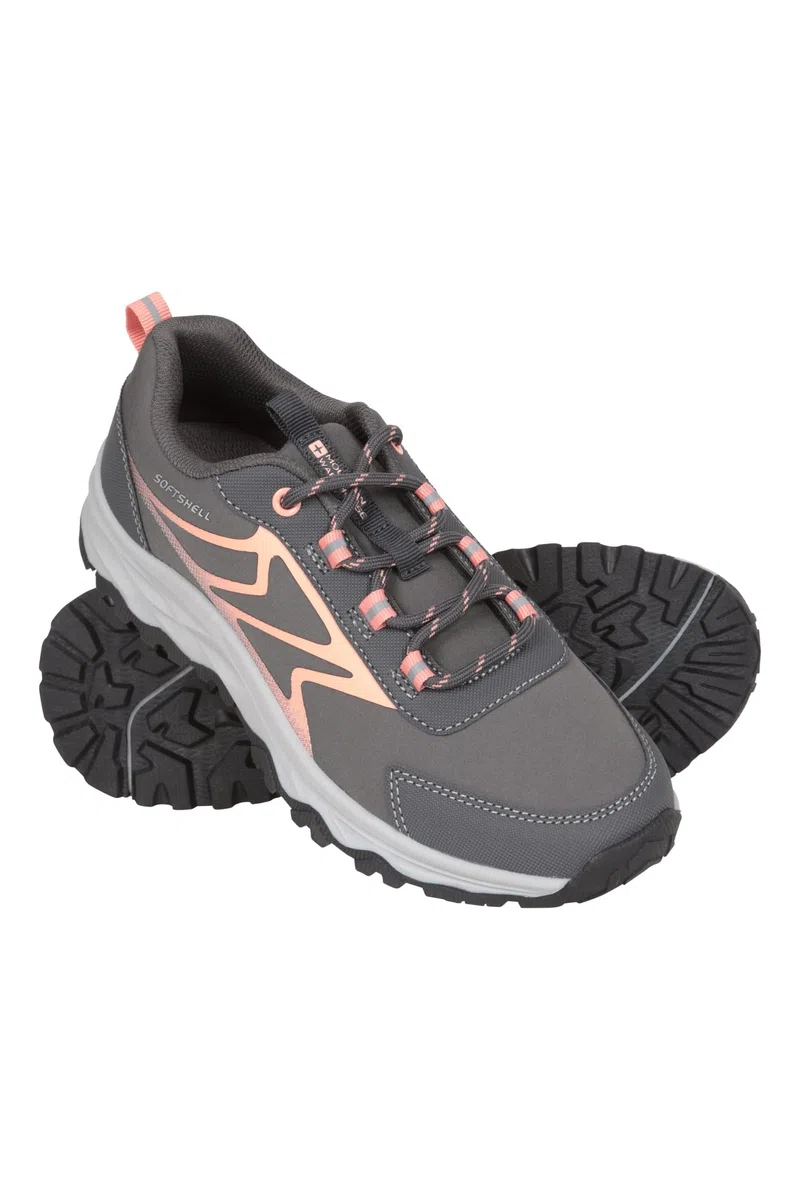 Mountain Warehouse Softshell-Schuhe für Kinder - Strapazierfähige & atmungsaktive Trekking-Stiefel für Kinder mit Mesh-Futter, Running & Walking - Frühling Sommer