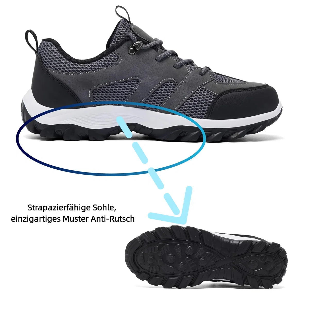 Herren Schuhe Trekking Wanderstiefel Traillaufschuhe Laufschuhe Turnschuhe Sportschuhe Outdoor-bereit Ultralight Belüftung Schuhe