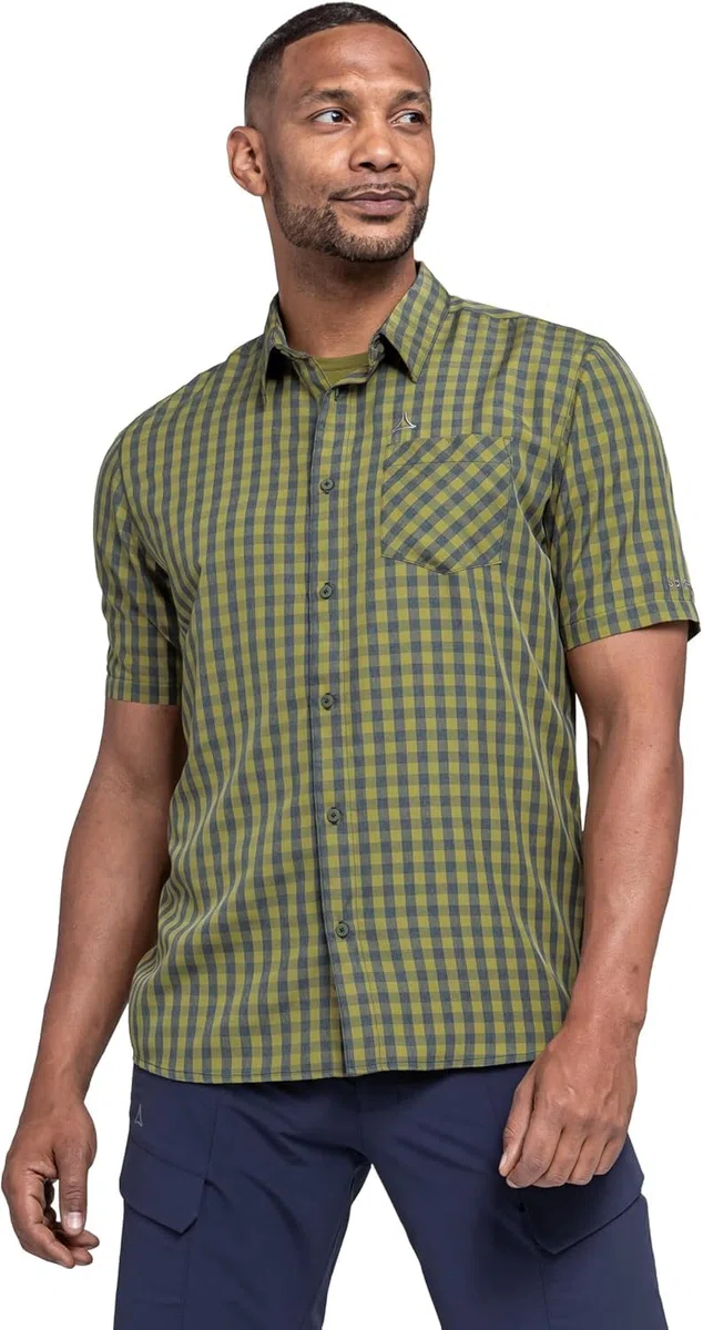 Schöffel Herren CIRC Shirt Style Dalfoss MNS, kreislauffähiges Kurzarm Hemd, nachhaltiges Wandershirt mit Sonnenschutz, schnell trocknend