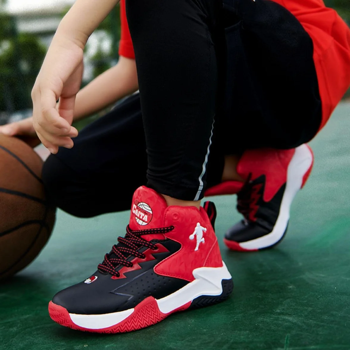Kinder-Basketball-Schuhe Jungen-Basketball-Schuh Mädchen-Basketball-Trainer Kinder-Sportschuhe Sport-Laufschuhe