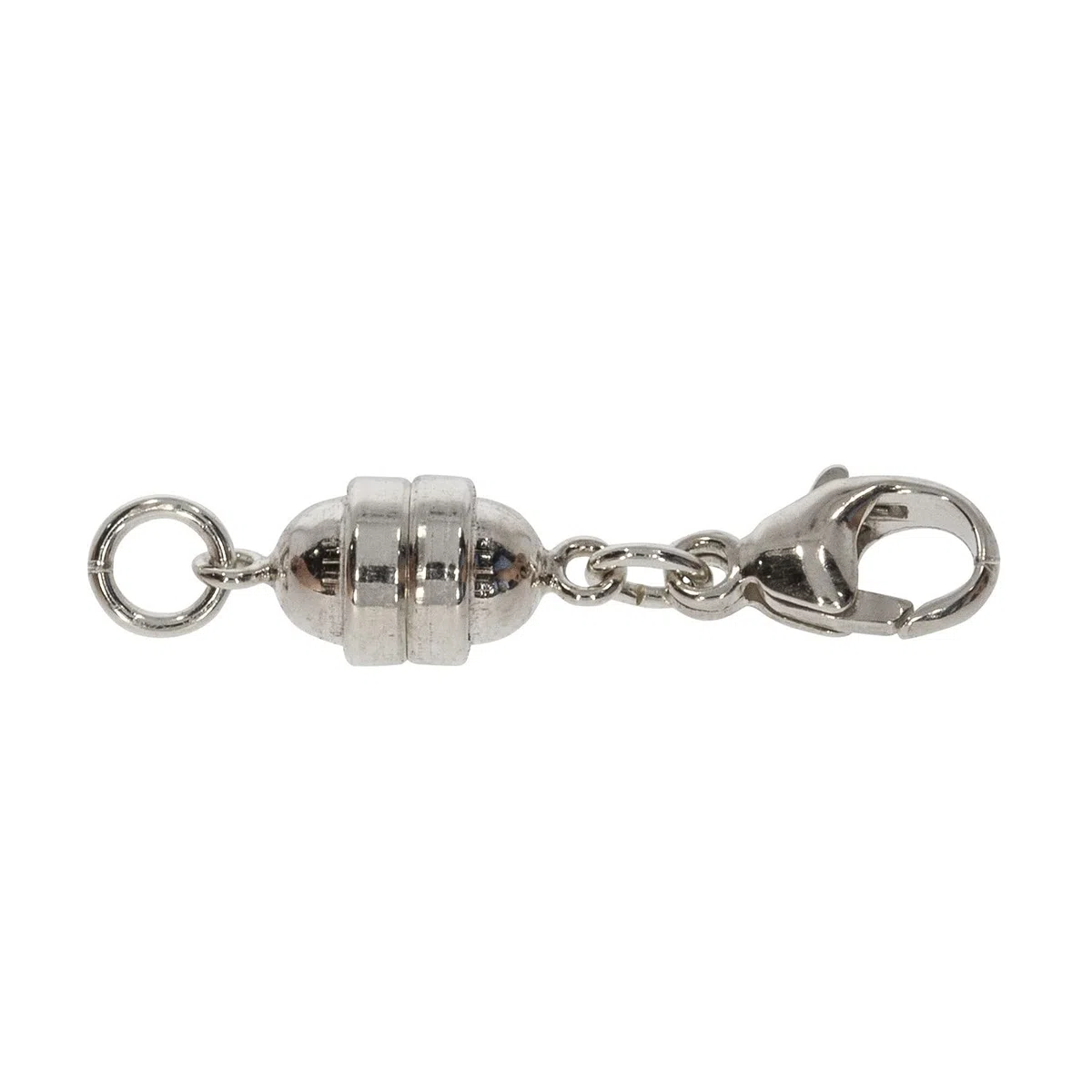 Magnetverschluss mit Karabiner, 9 mm, 925er Silber, für Ketten und Armbänder